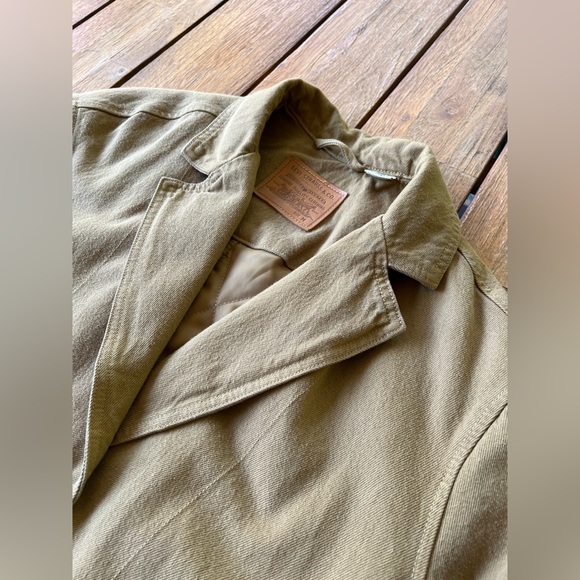 Levi’s Premium Oversized Tan Canvas Luna Coat - Size M - Picture 4 of 10